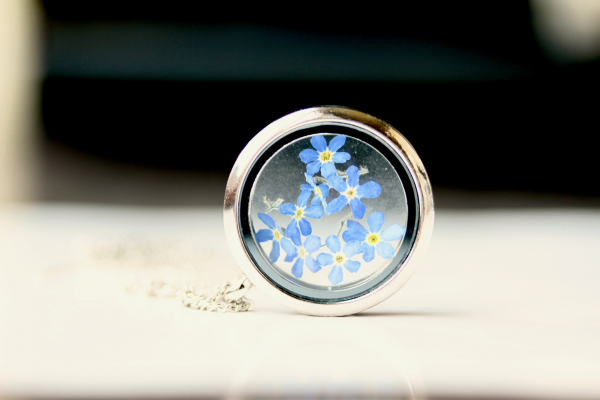 Medaillon - Vergissmeinnicht